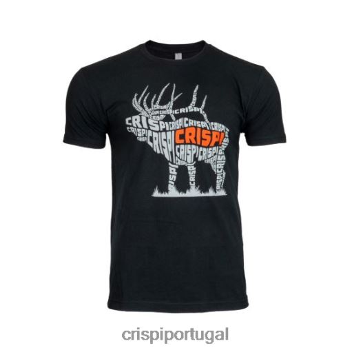 vestuário preto Crispi camisa corneta VJ48B49